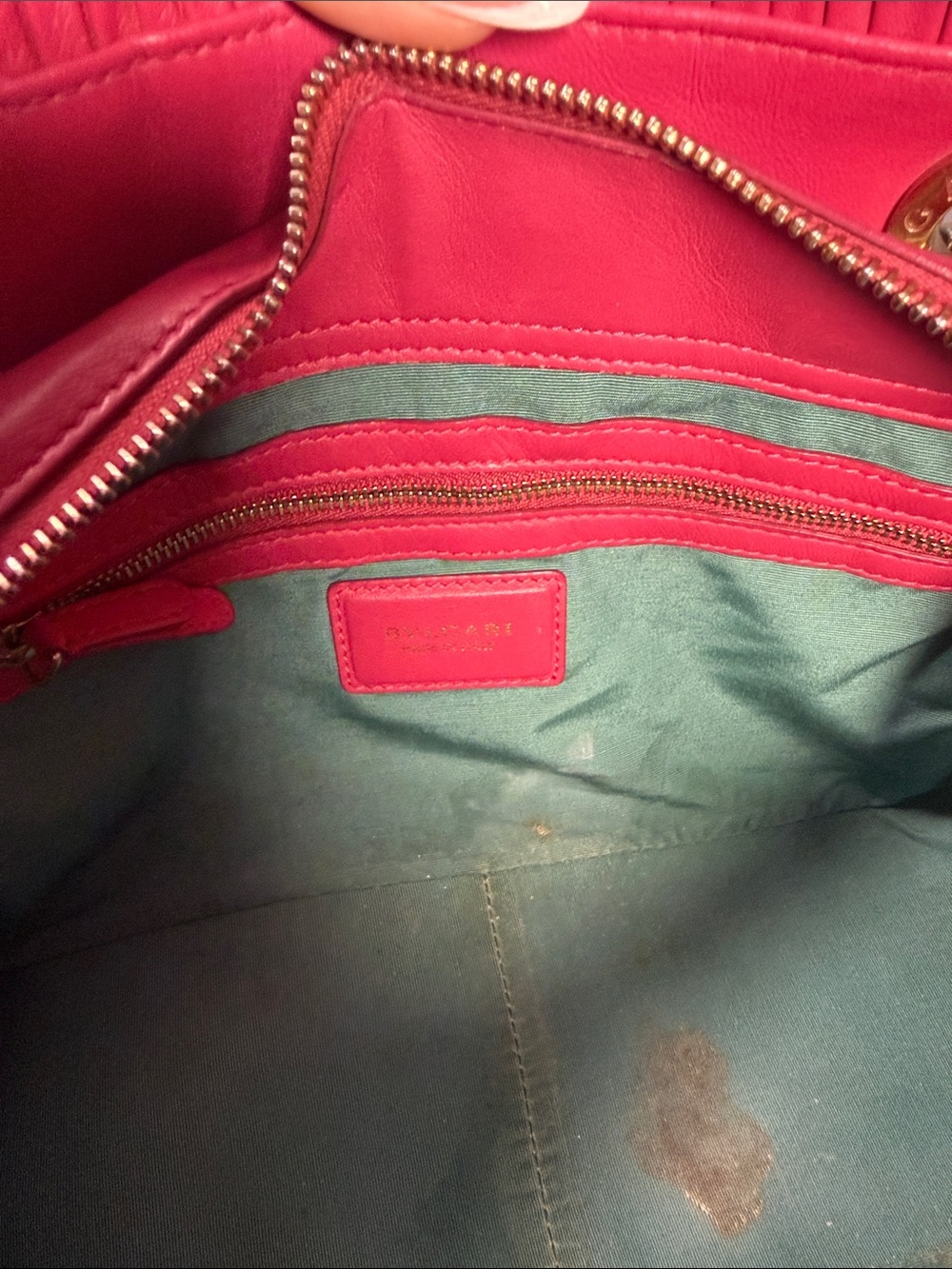 BVLGARI Monte Plissé Tote Bag – Pink Pleated Nappa Leather - Picture 11 of 13
